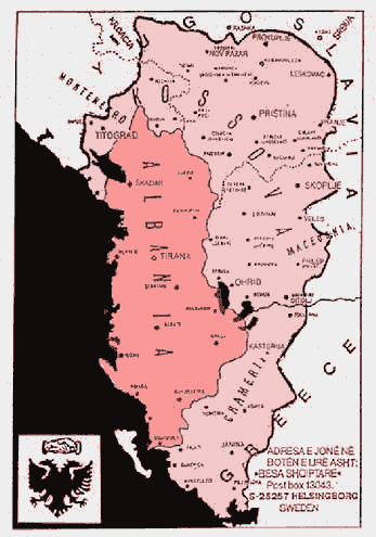 Greater Albania (Harta e paraqitur në kët shkrim)