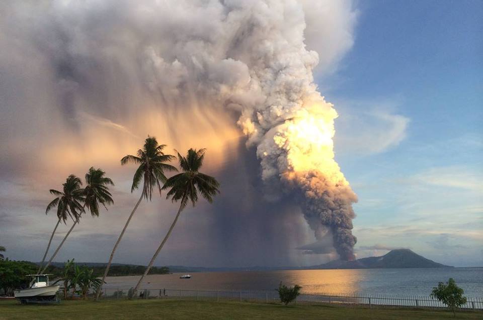 Vullkani Taurvur me 31 gusht 2014