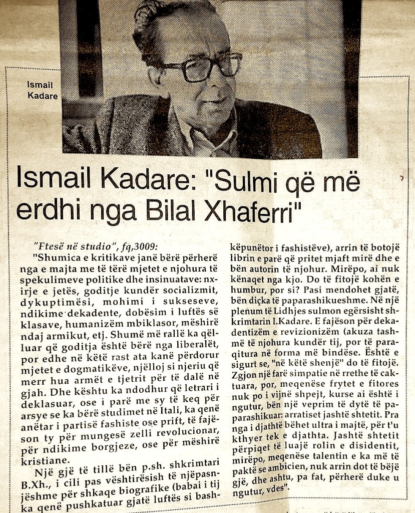 Ismail Kadare "Ftesë në Studio"