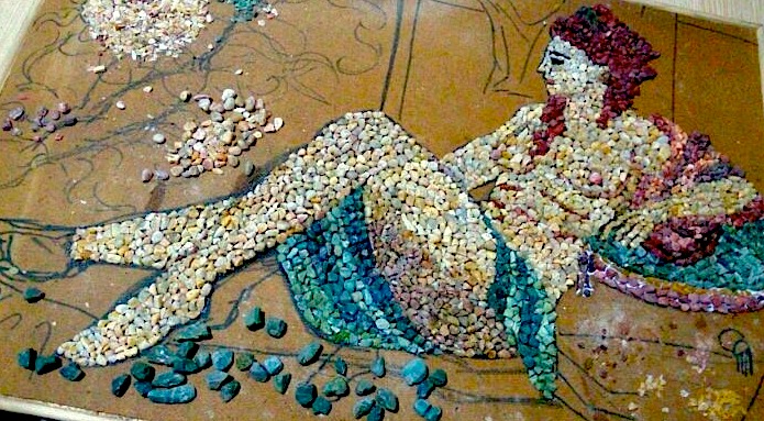 Danae - Mozaik nga Erieta Koliqi - Gajtani - faza 4