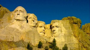 4 Presidentet ne Mount Rushmore Xheferso- Lincoln - Roosevelt - Washington