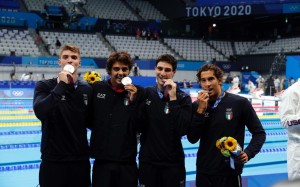 img-9Alessandro Miressi, Thomas Ceccon, Lorenzo Zazzeri & Manuel Frigo - Medalje Argjendi - Stafeta 4X100 Stil i lire