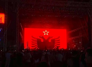 Koncerti me simbolet e komunizmit në sheshin Skënderbej - gusht 2022