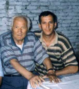 Lazër dhe  Jozef Radi foto e fundit bashkë 1998