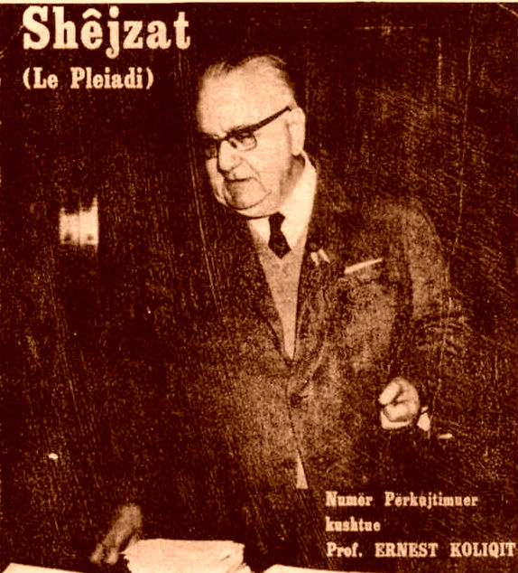 Ernest Koliqi - drejtues i "Shejzave"
