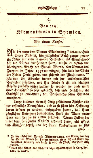 Shkrimi i Karl Gottlieb von Windisch