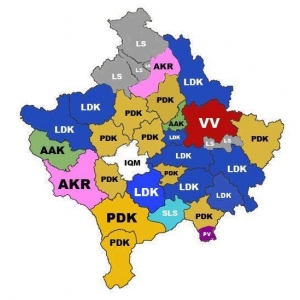 Harta e zgjedhjeve dhe prognoza 2014