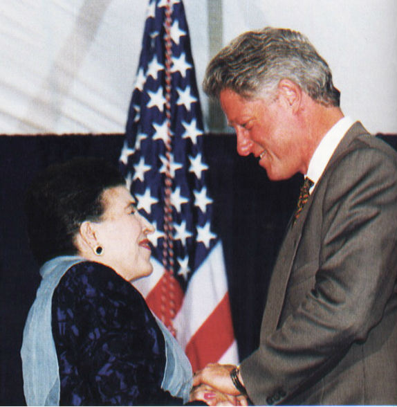 Licia Albanese & Bill Clinton