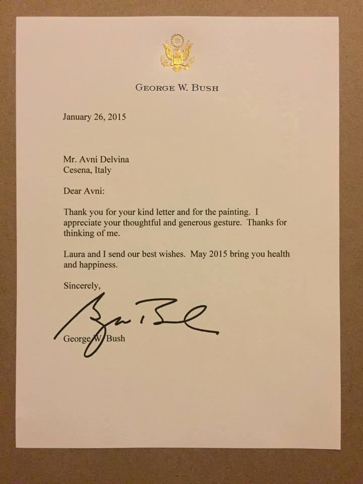 Letra e George W. Bush drejtuar Avni Delvines