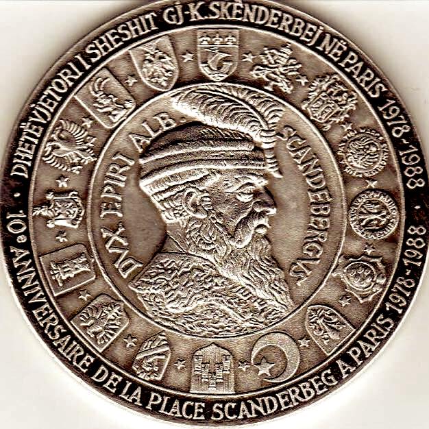 Medalja e Skënderbeut - e përgatitur nga Isa Ndreu (pjesa para)