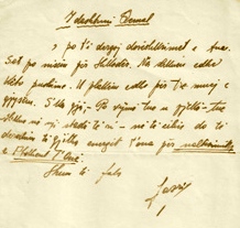 Letër e Lazër Radit dërguar Qemal Stafës 1936
