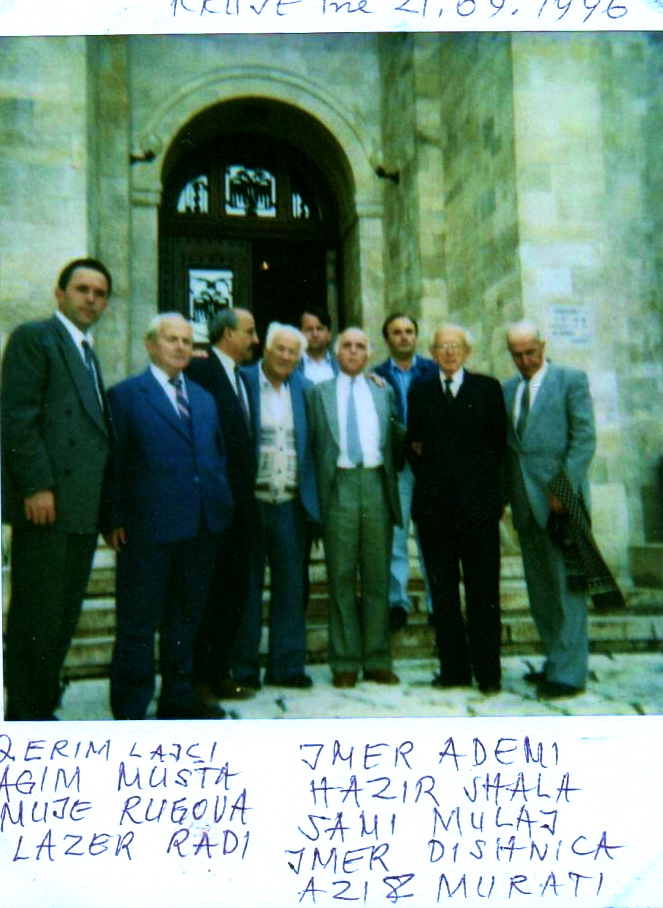 Qerim Lajçi, Agim Musta, Mujё Rrugova, Lazёr Radi, Imer Ademi, Hazir Shala, Sami Mulaj, Ymer Dishnica, Azis Murati - Krujё, 21 shtator 1996