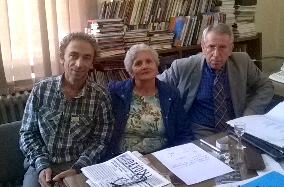 Me lirikun korçar Skënder Rusi dhe poetin Alfred Molloholli