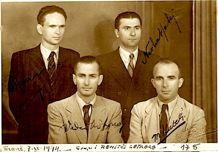 Mitrush Kuteli, Vedat Kokona, Sterjo Spasse, Nexhat Hakiu (1944)