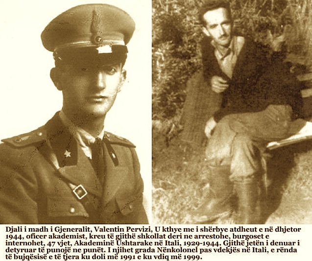 Valentin Pervizi ushtarak dhe mbas 45 vitesh interrnim