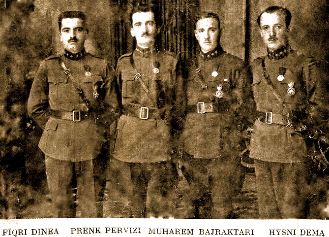 Katër Kolonelët e Ushtrisë Shqiptare: Dine - Pervizi - Bajraktari - Dema