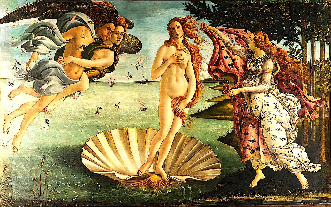Sandro Botticelli - La Nascita di Venere (Lindja e Venusit)