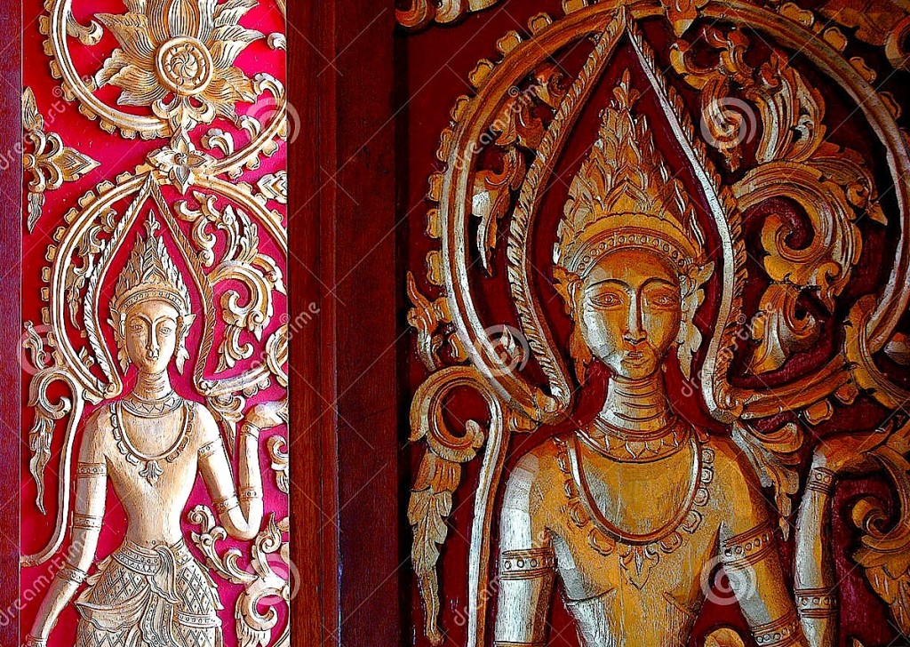 Bukuri Artistike - Portë e gdhendur në Laos