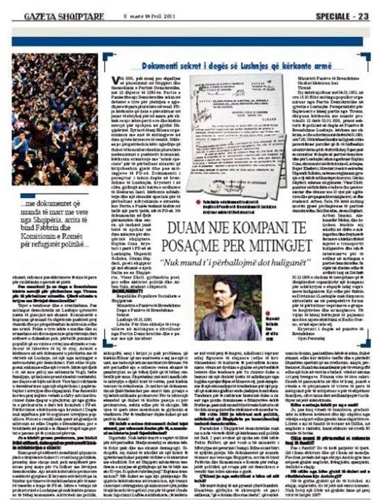 Gazeta Shqiptare - Shpend Sollaku Noe - Interviste