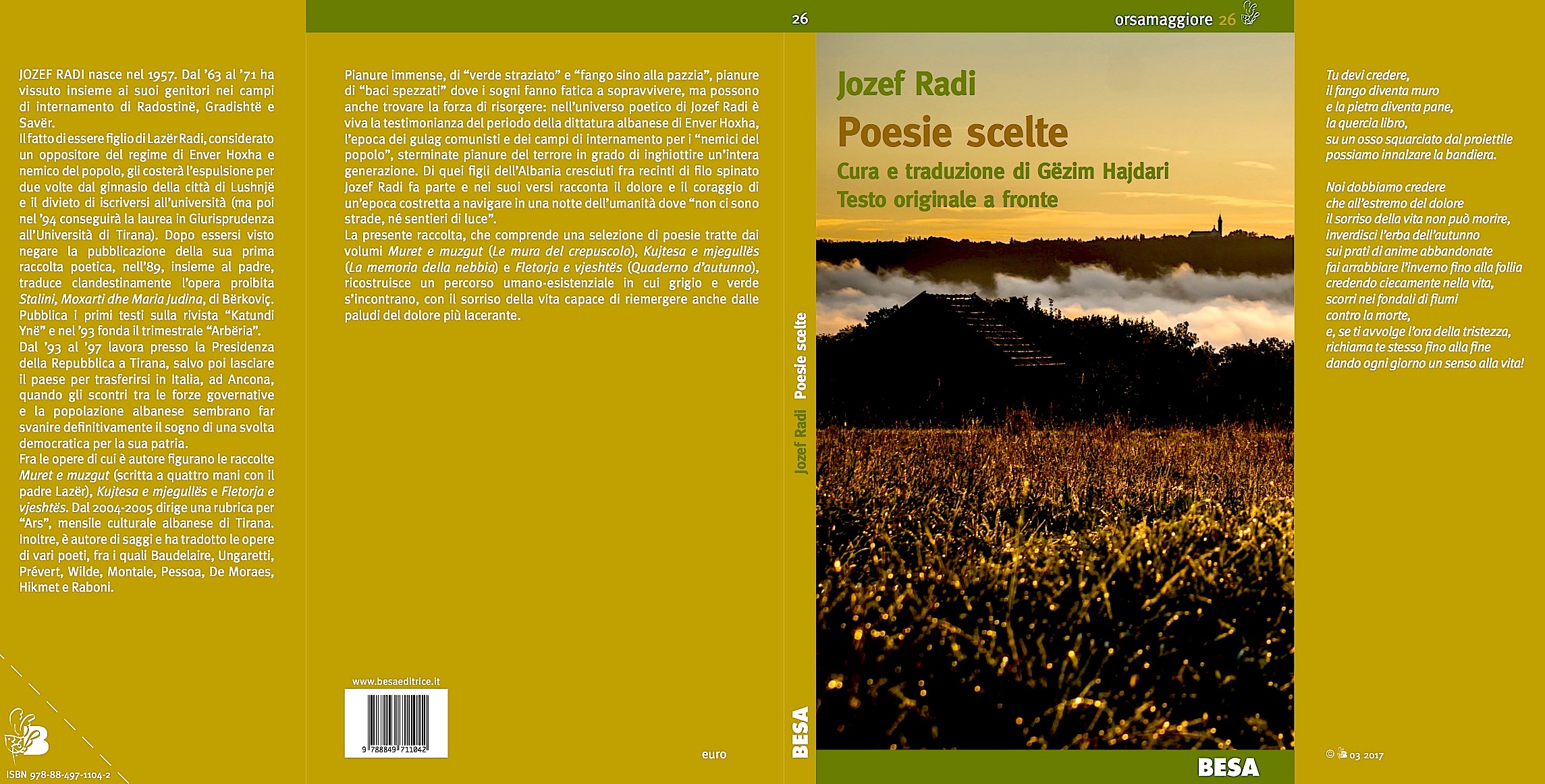Jozef Radi - Kopertina - Poesie Scelte 2017