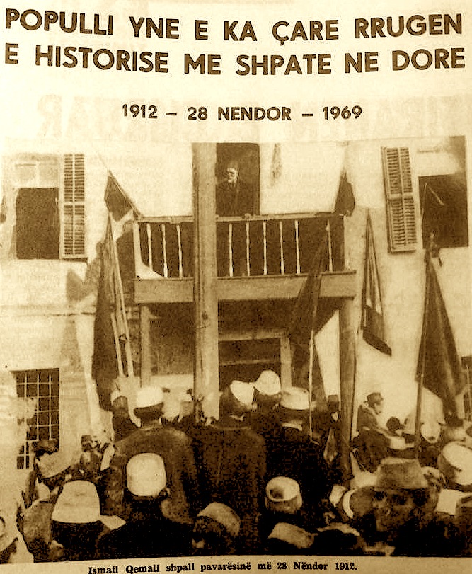  “Ismail Qemali shpall pavarësinë më 28 Nëntor 1912”