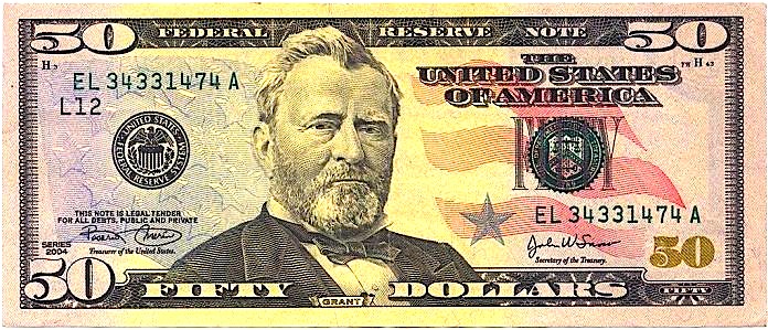 Uliks S. Grant (1822-1885) - Monedha 50 $