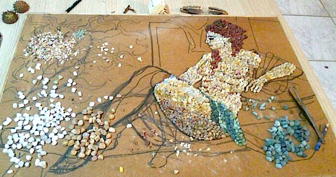 Danae - Mozaik nga Erieta Koliqi - Gajtani - faza 2