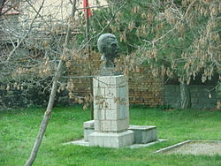 Busti i Asdrenin në fshatin e lindjes në Drenovë