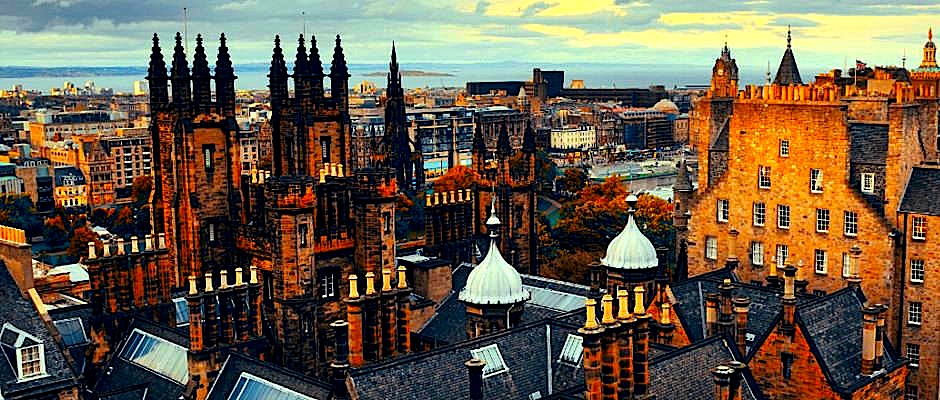 Pamje nga qyteti i Edinburgh