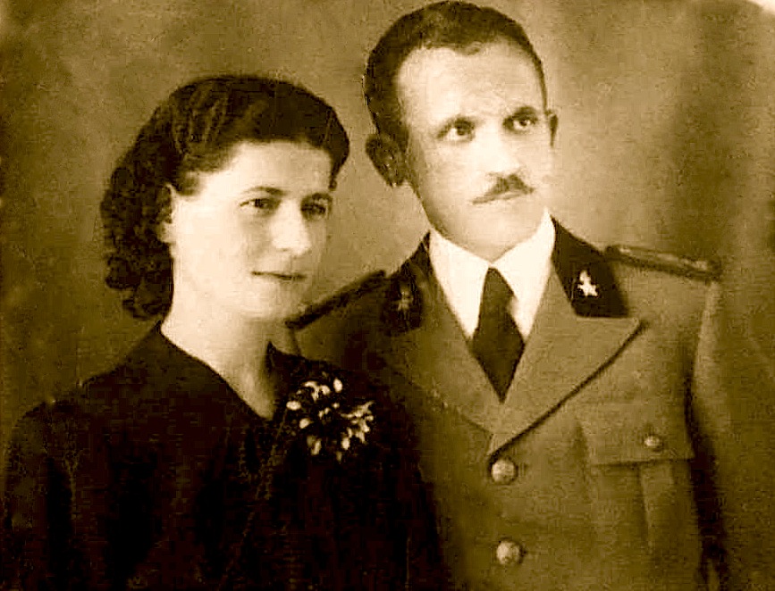 Gjelosh Luli (1912-1947) me bashkëshorten - Lena Bib Mirakaj – Luli