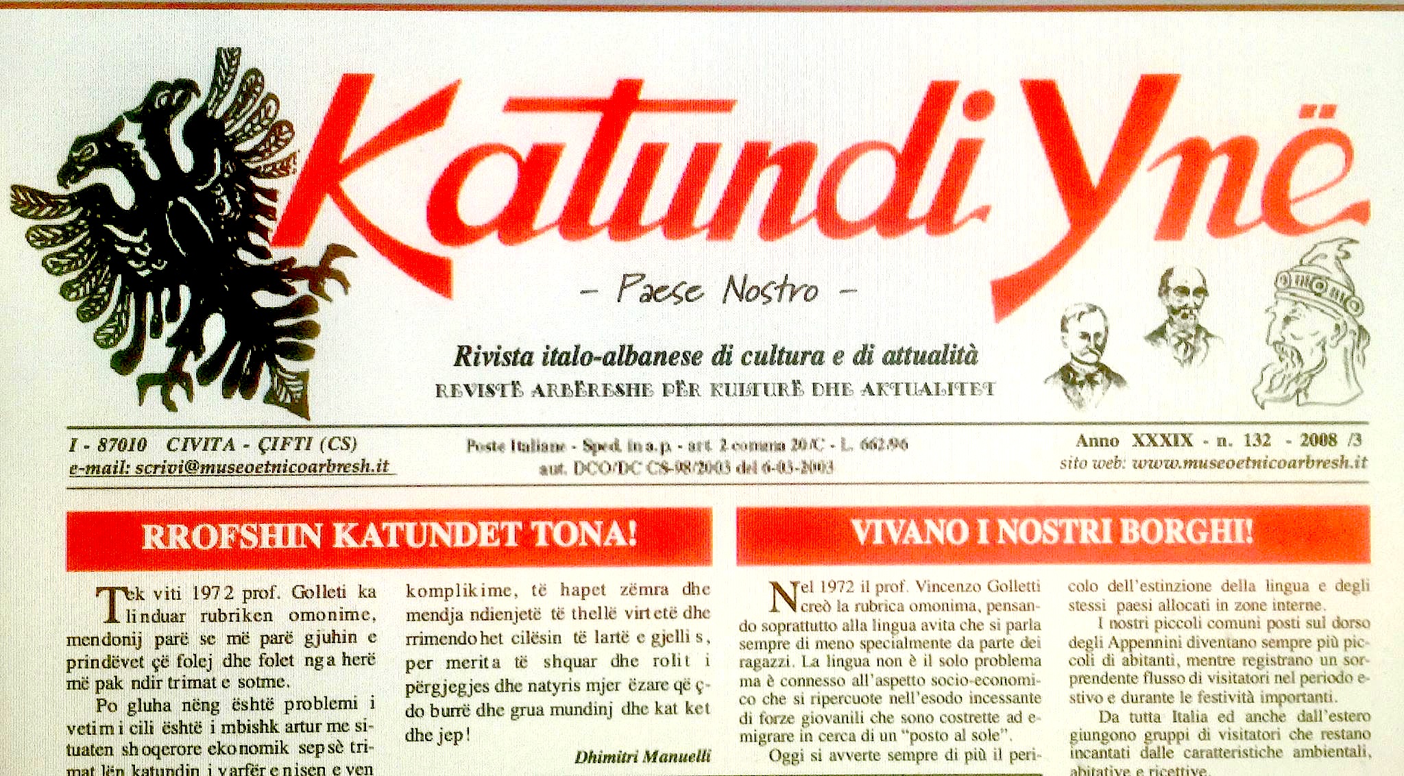 Revista arbereshe "Katundi Yne"