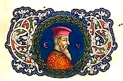 Miniatura me portretin e Gjergj Kastriotit Skenderbeu, në faqen e fundit të kodit “De Romanorum Magistratibus” i 5 nëntorit 1465.