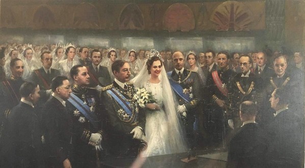 Dasma e Mbretit Zog (tabllo e piktorit italian G. Cavallini - 1938)