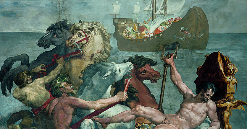 Pellegrino Tibaldi, «Poseidoni ne anijen e Odisese», 