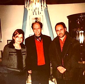 Klara Buda, Dr. Rugova e Guillaume Rober, në Rezidencën e Prishtinë,  vjeshtë 2002.