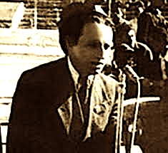 Anton Mazreku gjatë nji kometimi sportiv