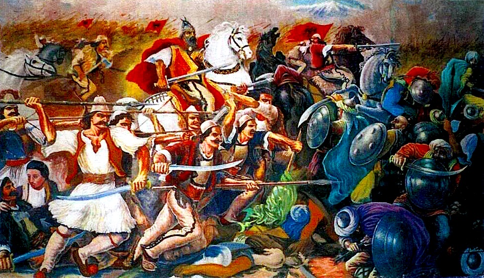 Luftrat e Skëndërbeut - Pikturë nga Lek Pervizi