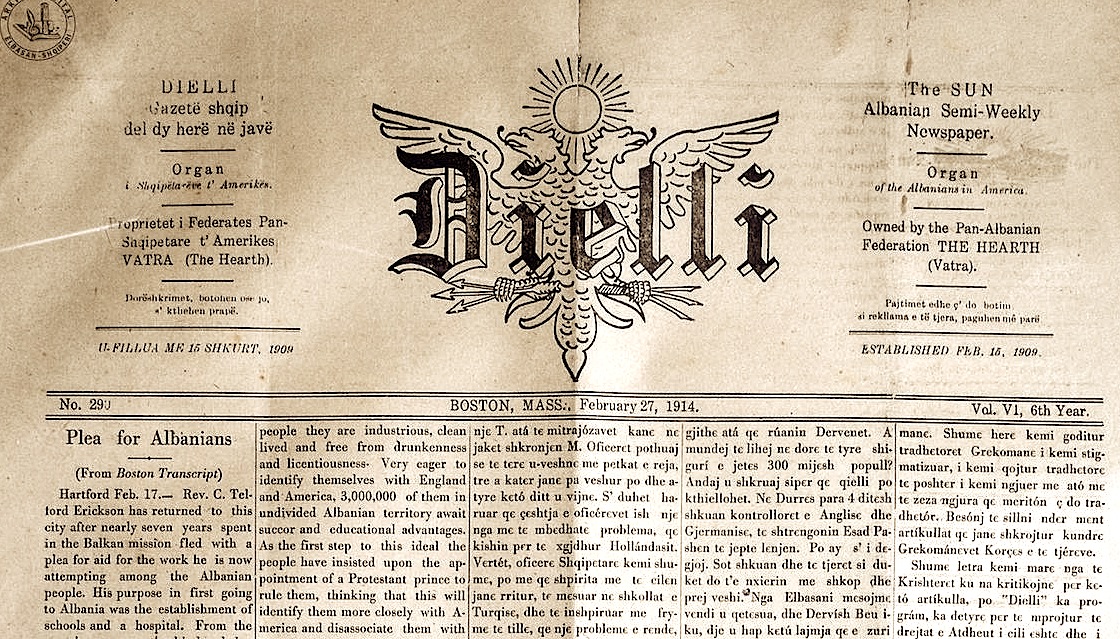 Gazeta "Dielli" (1909 -2019)