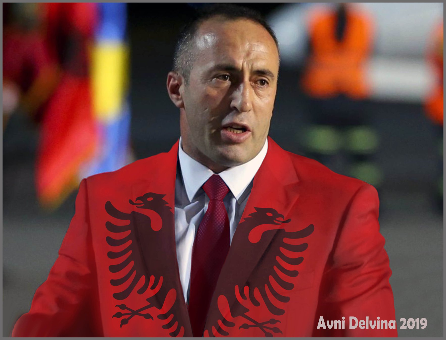 Ramush Haradinaj - aplikim nga Avni Delvina