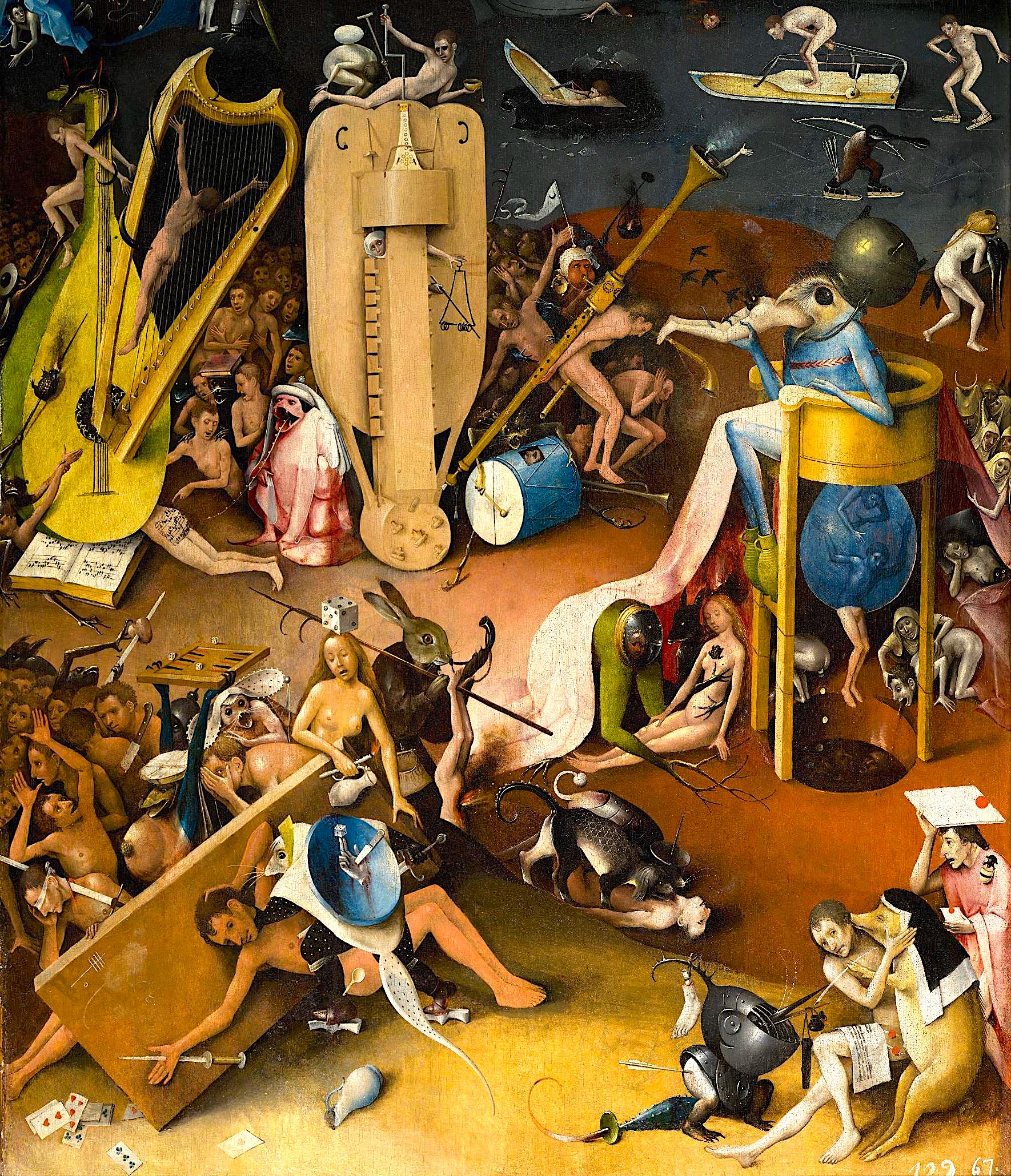 Hieronymus Bosch - Pjese nga Triptiku Kopeshti i Hijeshive