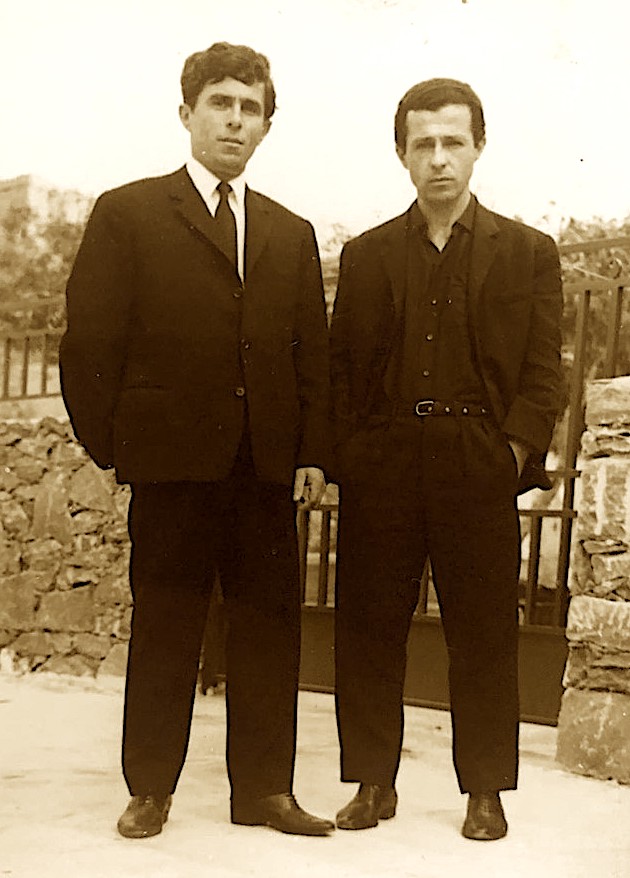 Bilal Xhaferri me kunatin Selfo Hoxha dale në Greqi pas arratisjes  (1969)