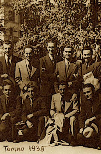 Jakov Milaj dhe studentë shqiptarë në Torino 1938