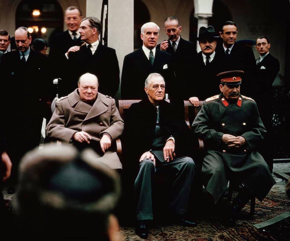 Churchilli Roosvelti dhe Stalini - Jalte 1945