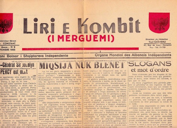 Gazeta "Liria e Kombit" e Vasil Gërmenjit