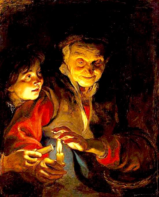 E moshuara dhe fëmija pikturë nga Pieter Paul Rubens