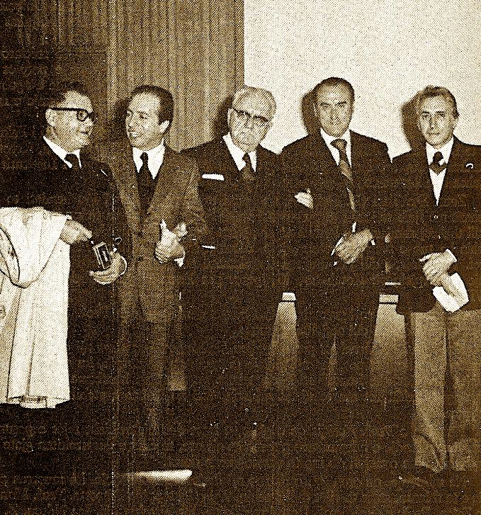 Palermo: Aula Magna nga e Majta Shllaku, Dr. Petrotta, Prof. Koliqi, Isa Ndreu, Prof. Guzzetta