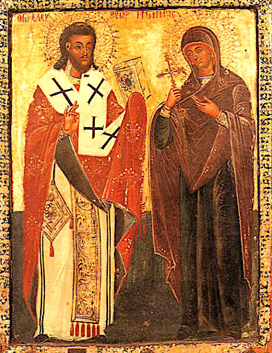 Shën Lefteri, Peshkop i Vlorës dhe Ilirisë - 15 dhjetor - dhe nëna e tij Anthia