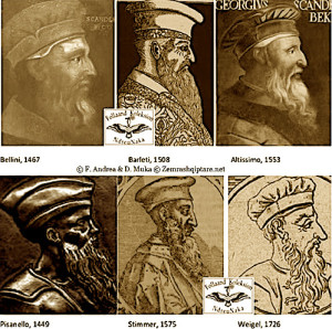 fig.11. Krahasueshmëri historike mes portreteve të Skënderbeut