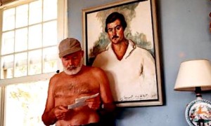 Hemingway në Kubë, 1953  dhe një portret i tij i rinisë