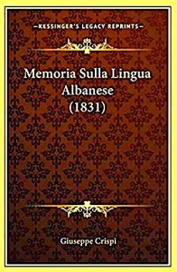Giuseppe Crispi- Memoria della Lingua Albanese (1831)